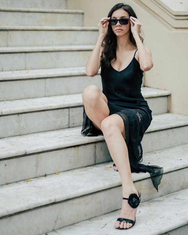 Vestido Slip Preto