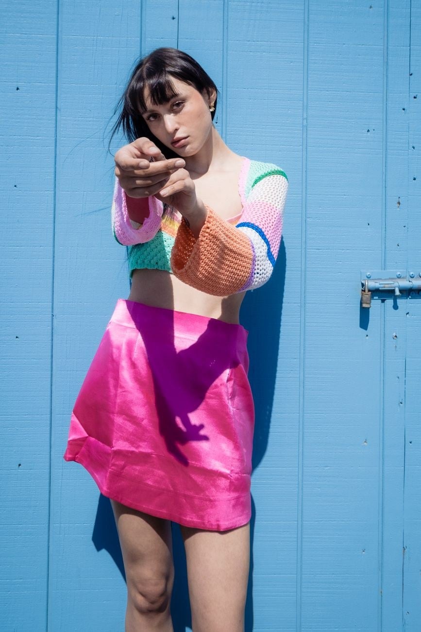 Cropped Tricô Colorido — Croppeds